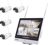 Inkovideo INKO-AL3003-4 WiFi IP-Bewakingscameraset 4-kanaals Met 4 cameras 1280 x 960 Pixel