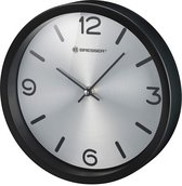 wandklok MyTime Silver Edition 25 cm RVS zwart
