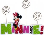 fotohouder Minnie Mouse meisjes 18 cm hout roze/groen