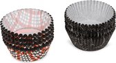 cupcakevormen patronen 5 cm papier zwart 200 stuks