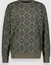 Twinlife Trui Crew Sweater Allover Print Tw13301 Deep Depths 624 Mannen Maat - XXL