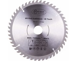 Hofftech Zaagblad cirkelzaag - Ø 210 mm - 48 tanden - Inclusief verloopringen