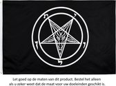 Pentagram Pride Vlag 150x90CM - Pentakel - Occultisme - Hekserij - Satan - Baphomet - Flag Polyester