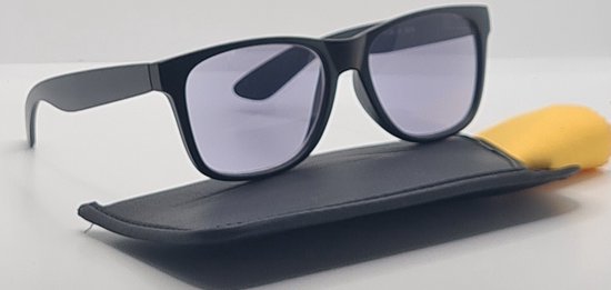 ZONNEBRIL OP STERKTE +3,0 met getinte grijze lenzen, met brillenkoker en  microvezel | bol.com