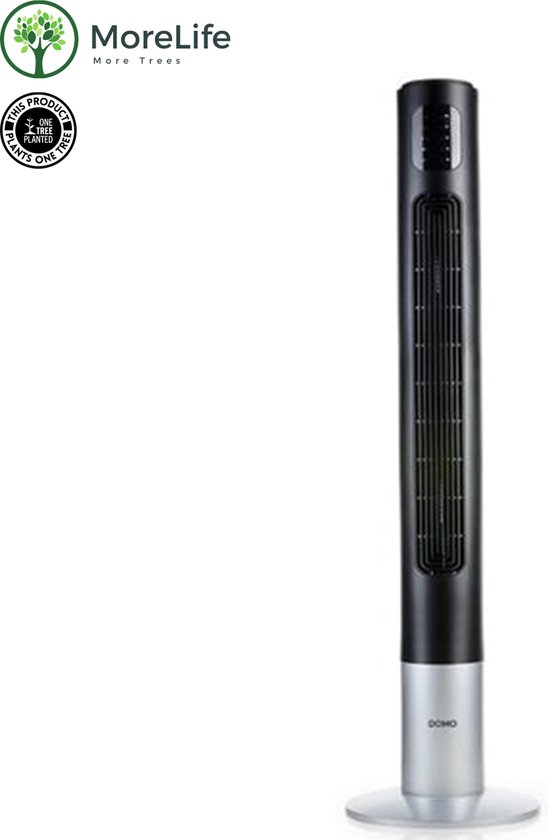 HOMCOM - Torenventilator - 3 Ventilatieniveaus - Zwa