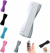 Poignée anti-dérapante pour smartphone - LB-454 Support universel pour téléphone annulaire - Prise pour les doigts - Porte-doigts Bande élastique Porte-doigts auto-adhésif - Wit