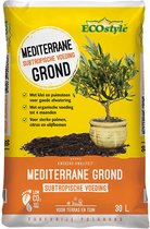 ECOstyle Mediterrane Grond Turfvrije potgrond voor Palmen, Citrussen- en Olijfbomen- Subtropische Voeding - Klei & Puimsteen - Terras & Tuin - 30 L