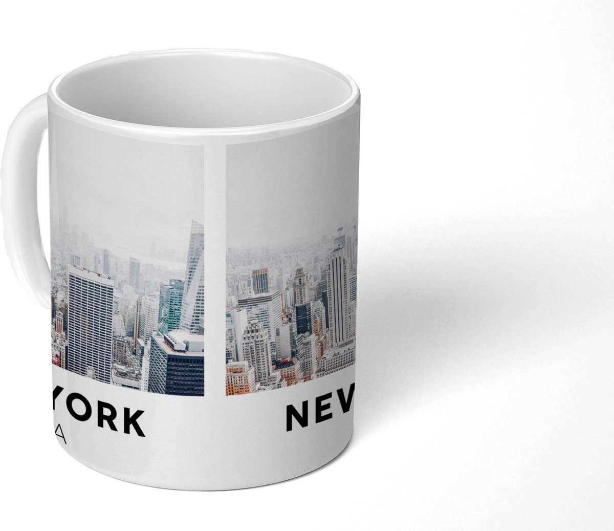 Mok - Koffiemok - New York - Amerika - Huizen - Mokken - 350 ML - Beker - Koffiemokken - Theemok