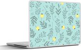 Laptop sticker - 10.1 inch - Patronen - Zaad - Planten - 25x18cm - Laptopstickers - Laptop skin - Cover