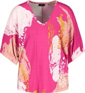 TAIFUN Dames Shirt met halflange mouwen en abstracte print EcoVero