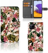 GSM Hoesje Geschikt voor Samsung Galaxy A22 4G | M22 Fotohoesje ontwerpen Flowers