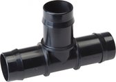 T-stuk vijverslang 25 mm zwart