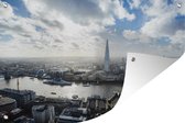 Muurdecoratie Skyline van Londen, Verenigd Koninkrijk - 180x120 cm - Tuinposter - Tuindoek - Buitenposter