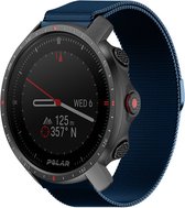 Strap-it Milanees smartwatch bandje - geschikt voor Polar Vantage M / M2 / Vantage V3 / Grit X / Grit X Pro / Grit X2 Pro - blauw
