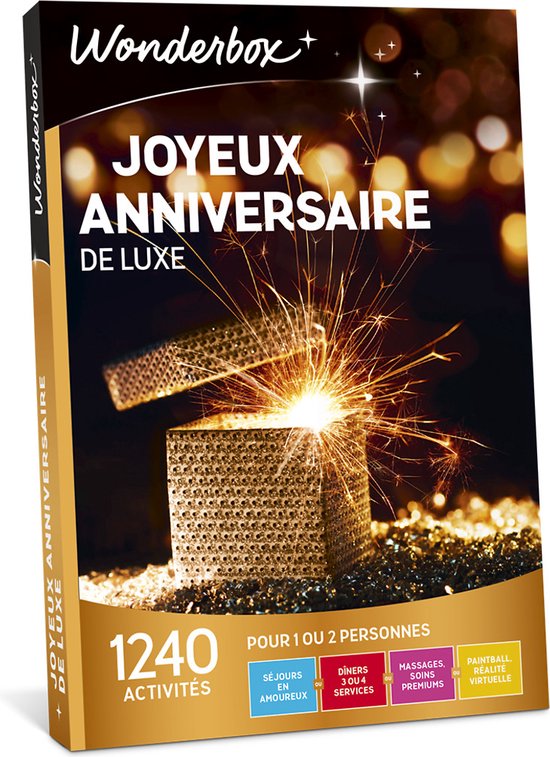 Wonderbox Coffret cadeau - Joyeux anniversaire de luxe