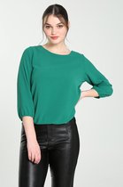 Cassis Dames Effen soepel hemd - Blouse - Maat 44