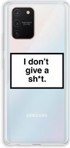 Case Company® - Samsung Galaxy S10 Lite hoesje - Don't give a shit - Soft Cover Telefoonhoesje - Bescherming aan alle Kanten en Schermrand