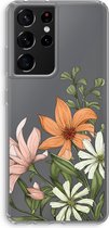 Case Company® - Samsung Galaxy S21 Ultra hoesje - Floral bouquet - Soft Cover Telefoonhoesje - Bescherming aan alle Kanten en Schermrand