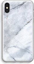 Case Company® - iPhone XS hoesje - Witte marmer - Soft Cover Telefoonhoesje - Bescherming aan alle Kanten en Schermrand