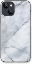 Case Company® - iPhone 13 hoesje - Witte marmer - Soft Cover Telefoonhoesje - Bescherming aan alle Kanten en Schermrand