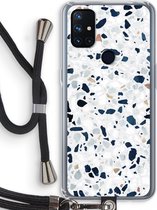 Case Company® - OnePlus Nord N10 5G hoesje met Koord - Terrazzo N°1 - Telefoonhoesje met Zwart Koord - Bescherming aan alle Kanten en Over de Schermrand