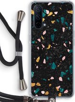 Case Company® - OnePlus Nord CE 5G hoesje met Koord - Terrazzo N°10 - Telefoonhoesje met Zwart Koord - Bescherming aan alle Kanten en Over de Schermrand