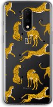 Case Company® - OnePlus 7 hoesje - Luipaard - Soft Cover Telefoonhoesje - Bescherming aan alle Kanten en Schermrand