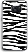 Case Company® - Samsung Galaxy S7 hoesje - Zebra pattern - Soft Cover Telefoonhoesje - Bescherming aan alle Kanten en Schermrand