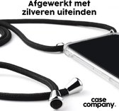 Case Company® - iPhone 12 hoesje met Koord - My energy - Telefoonhoesje met Zwart Koord - Extra Bescherming aan alle Kanten en Over de Schermrand
