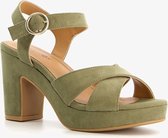 Blue Box dames sandalen met hak - Groen - Maat 38