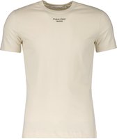 Calvin Klein T-shirt - Slim Fit - Beige - L