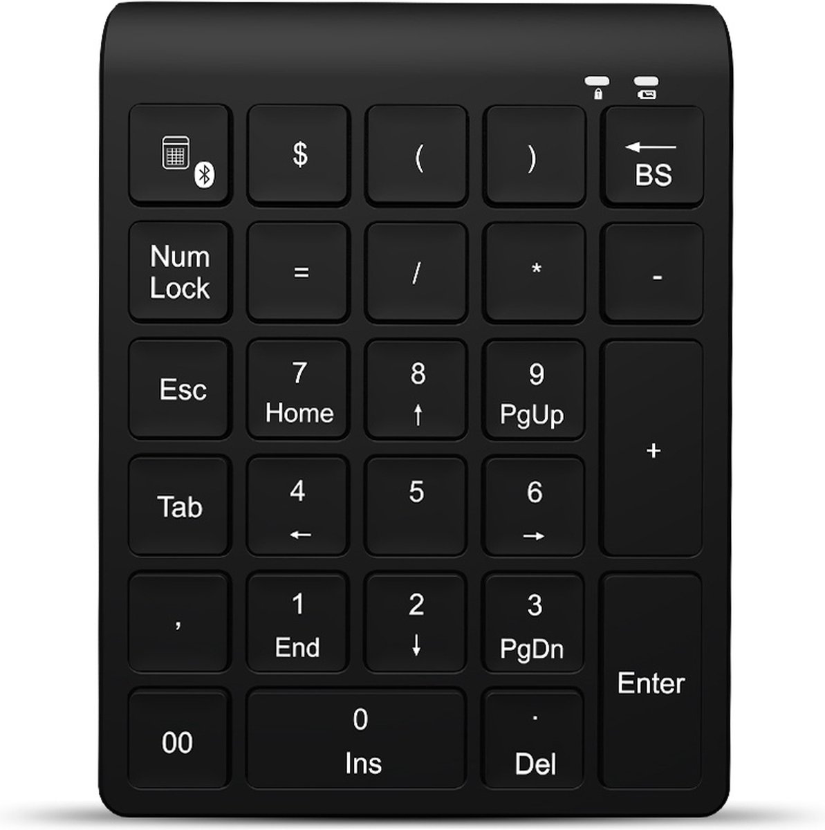Numeriek toetsenbord - Numeriek Keypad - Bluetooth Numpad - Draadloos - 27 Toetsen - Zwart