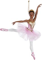 Kurt S. Adler Kerstornament - Ballerina - roze - 16cm
