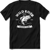 Wild river team | vissen outdoor T-Shirt Heren / dames | hengelsport cadeau Shirt - grappige Spreuken, Zinnen en Teksten Maat M