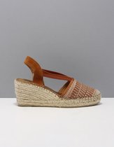 Cypres oumaya espadrilles dames bruin  2212557 ratesa cuero stof 42