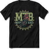 Mountainbike Gear | TSK Studio Mountainbike kleding Sport T-Shirt | Groen | Heren / Dames | Perfect MTB Verjaardag Cadeau Shirt Maat M