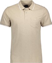 Haze & Finn Poloshirt Polo Pique Melange Mc17 0302 Simply Taupe Mannen Maat - L