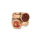 Melano Vivid & Friends Sunset ringen set - rosekleurig - dames - maat 60