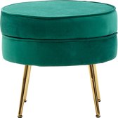 Sky Style Tulip Ottoman Velvet Groen