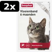 2x - BEAPHAR VLOOIENBAND KAT WIT