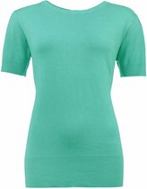 NED Trui Fayan 1 2 Ss 22s1 U106 18  Emerald 206 Dames Maat - XXL