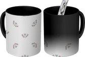 Magische Mok - Foto op Warmte Mokken - Koffiemok - Boho - Patronen - Pastel - Magic Mok - Beker - 350 ML - Theemok