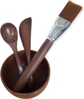 ECO mini coconut bowl met lepel - plasticvrij - zero waste - vegan - duurzaam - handgemaakt - Gezichtsmasker DIY bowl - kokosnoot bowl - Masker Mix schaaltje - kokosnootschaal