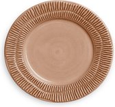 Mateus Collection  - Ontbijtbord Stripes 20cm cinnamon - Kleine borden