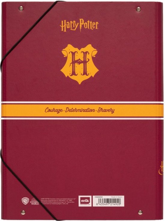 foldermap Gryffindor A4 34 x 25,5 cm rood/geel | bol