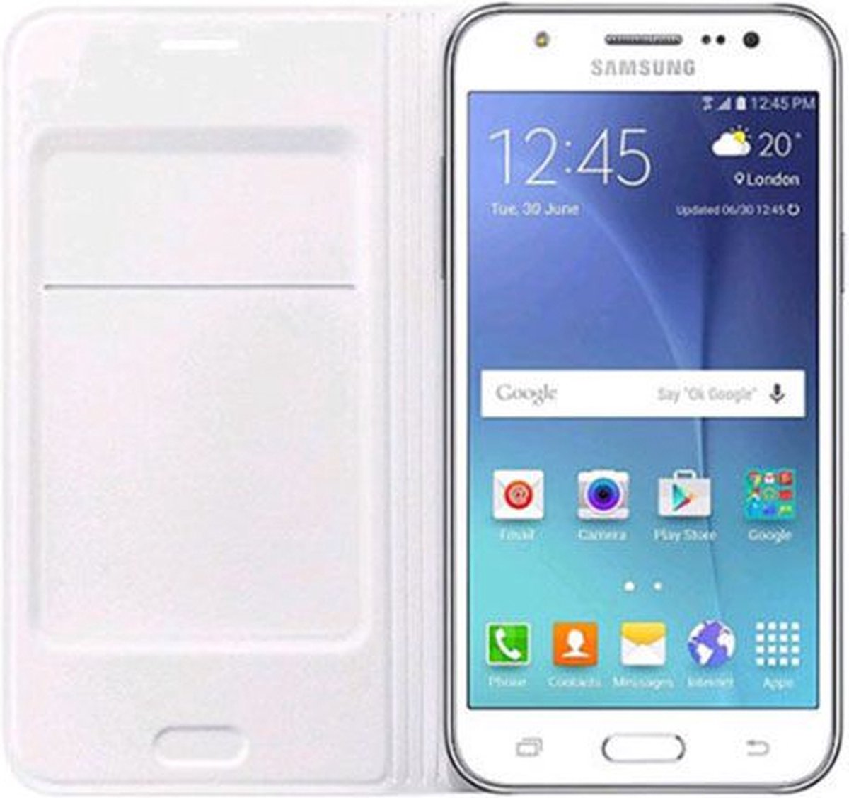 Samsung flip wallet - wit - voor Samsung Galaxy J510