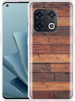 OnePlus 10 Pro Hoesje Houten planken - Designed by Cazy