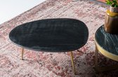Salontafel Bram 70x50x35 cm marmer en metaal