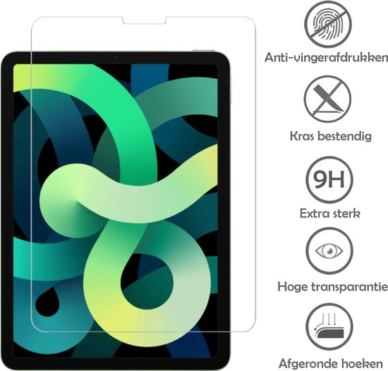 Coque Enfant iPad Air 5 2022 10.9 Coque Kids Avec 2x Protecteurs D'écran - Blauw Clair