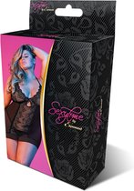 Chemise & G-Set - Black - Maat Queen Size - Lingerie For Her